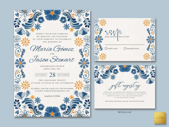 Download Mexican Theme Wedding Set 12 Template - Template Collection