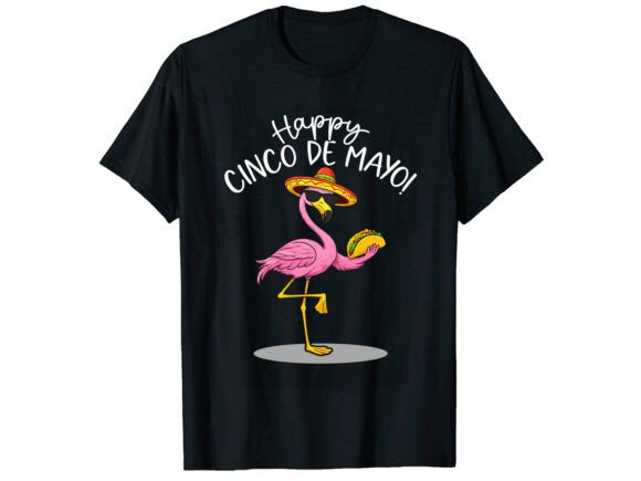 Download Flamingo Taco Cinco De Mayo T-Shirt - Premium Bundle