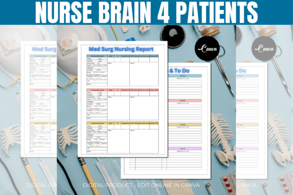 Download Editable Nurse Brain 4 Patients Template - Template Collection