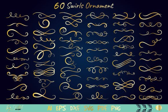 Download Vintage Swirls Ornament - Ornament Collection