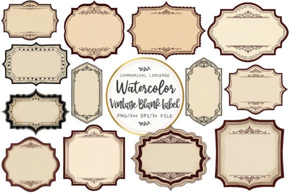 Download Vintage Blank Label Sublimation - Vintage Collection