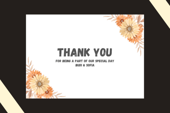 Download Thank You Card for Wedding Template - Template Collection