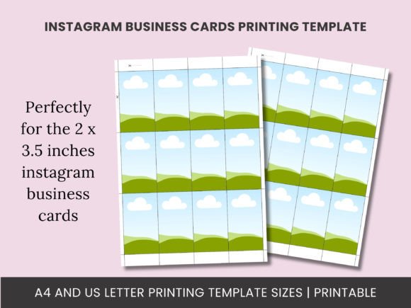 Download Instagram Business Cards Print Template - Template Collection